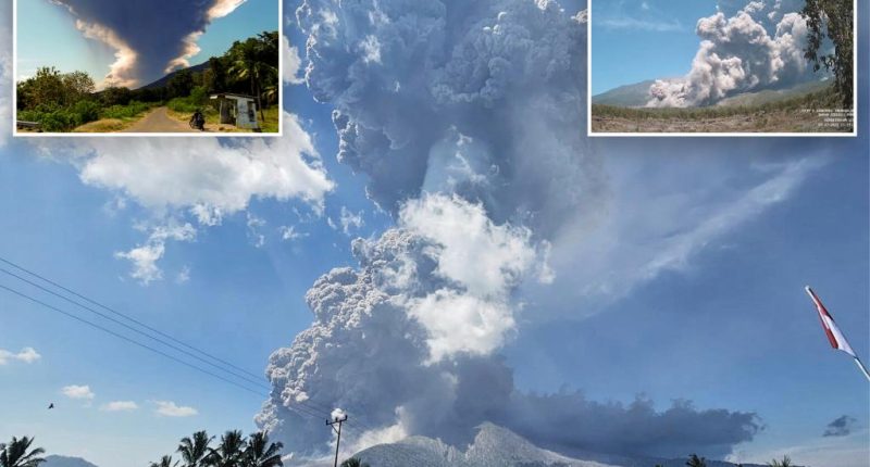 Indonesiaâs Mount Lewotobi Laki Laki volcano erupts, sending ash 11 miles high